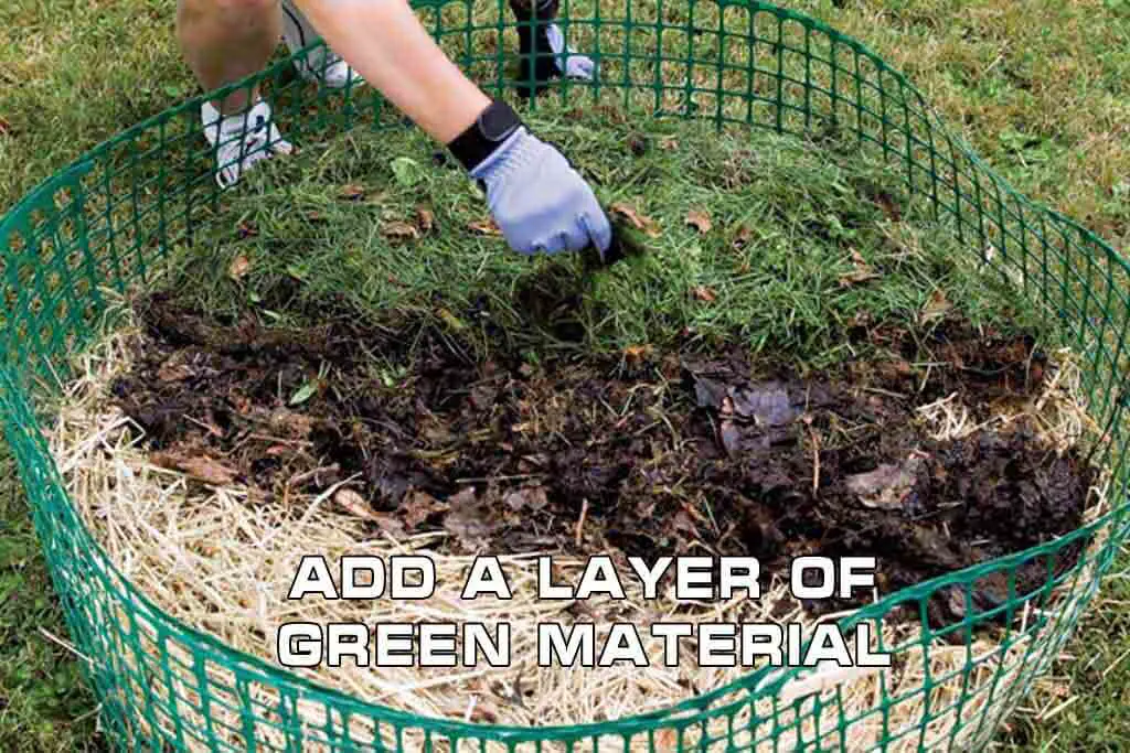 Add a Layer of Green Material Make a Compost Pile